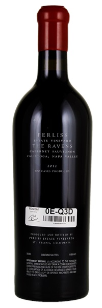 2012 Perliss Estate Vineyards The Ravens Cabernet Sauvignon, 750ml