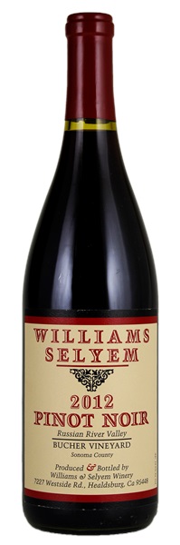 2012 Williams Selyem Bucher Vineyard Pinot Noir, 750ml