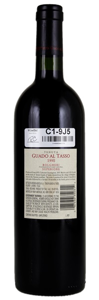 1998 Marchesi Antinori Guado Al Tasso, 750ml
