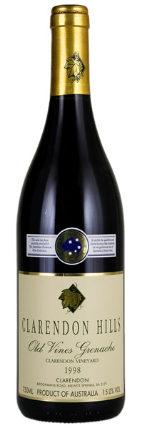 1998 Clarendon Hills Clarendon Vineyard Old Vines Grenache, 750ml