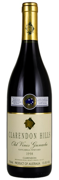 1998 Clarendon Hills Kangarilla Vineyard Old Vines Grenache, 750ml