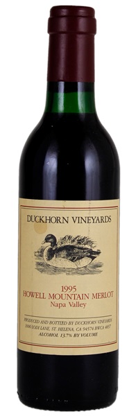 1995 Duckhorn Vineyards Howell Mountain Merlot, 375ml