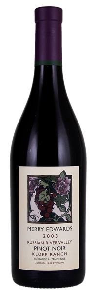 2003 Merry Edwards Klopp Ranch Pinot Noir, 750ml