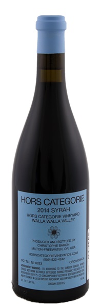 2014 Hors Categorie Hors Categorie Vineyard Syrah, 750ml