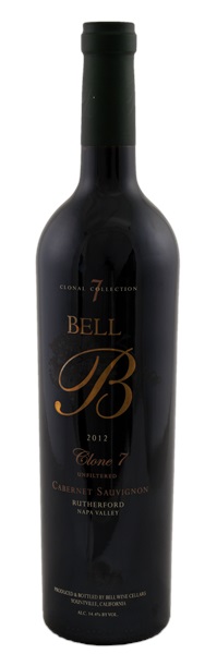 2012 Bell Wine Cellars Clone 7 Unfiltered Cabernet Sauvignon, 750ml