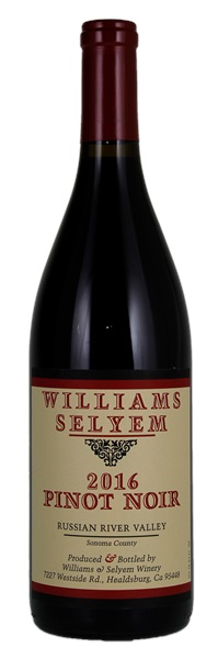 2016 Williams Selyem Russian River Valley Pinot Noir, 750ml