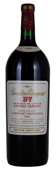 1986 Beaulieu Vineyard Georges de Latour Private Reserve Cabernet Sauvignon, 1.5ltr