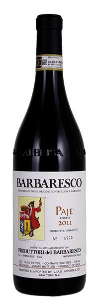 2011 Produttori del Barbaresco Barbaresco Paje Riserva, 750ml