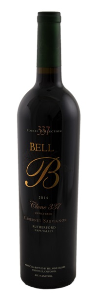 2014 Bell Wine Cellars Clone 337 Unfiltered Cabernet Sauvignon, 750ml