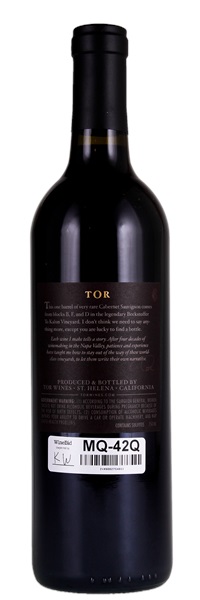 2015 TOR Kenward Family Wines Beckstoffer To Kalon BFD Cabernet Sauvignon, 750ml