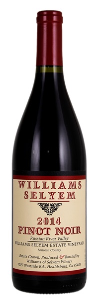 2014 Williams Selyem Williams Selyem Estate Vineyard Pinot Noir, 750ml