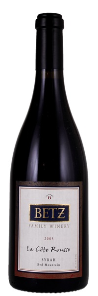 2003 Betz Family Winery La Cote Rousse Syrah, 750ml