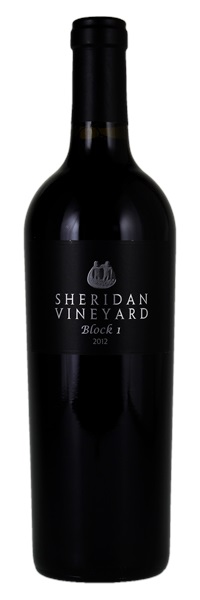 2012 Sheridan Vineyard Block 1 Cabernet Sauvignon, 750ml