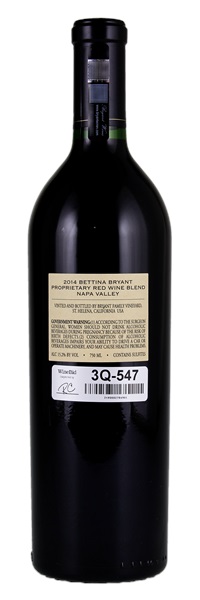 2014 Bryant Family Vineyard Bettina Bryant Proprietary Red, 750ml