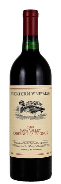 1980 Duckhorn Vineyards Cabernet Sauvignon, 750ml