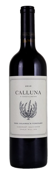 2010 Calluna Vineyards The Colonel's Vineyard Cabernet Sauvignon, 750ml