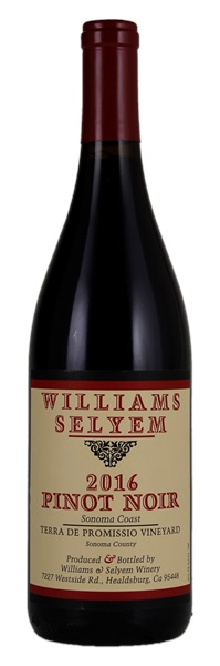 2016 Williams Selyem Terra de Promissio Vineyard Pinot Noir, 750ml