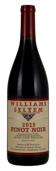2015 Williams Selyem Olivet Lane Vineyard Pinot Noir, 750ml