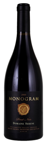 2003 Domaine Serene Monogram Pinot Noir, 750ml
