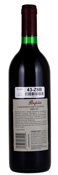 1996 Penfolds Bin 707 Cabernet Sauvignon, 750ml