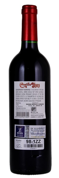 2004 Marques de Murrieta Castillo Ygay Rioja Gran Reserva Especial, 750ml