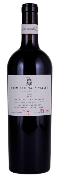 2015 Premiere Napa Valley Auction Frank Family Vineyards Cabernet Sauvignon, 750ml