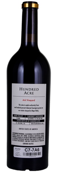 2015 Hundred Acre The Ark Vineyard Cabernet Sauvignon, 750ml