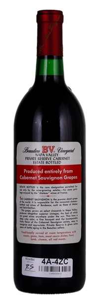 1979 Beaulieu Vineyard Georges de Latour Private Reserve Cabernet Sauvignon, 750ml