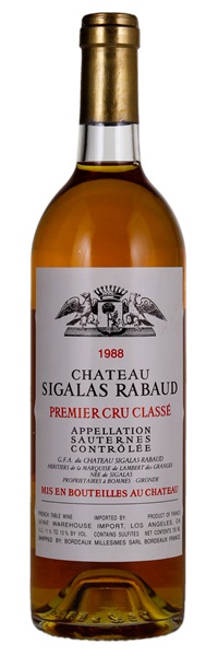 1988 Château Sigalas-Rabaud, 750ml