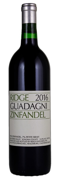 2016 Ridge Guadagni Zinfandel, 750ml