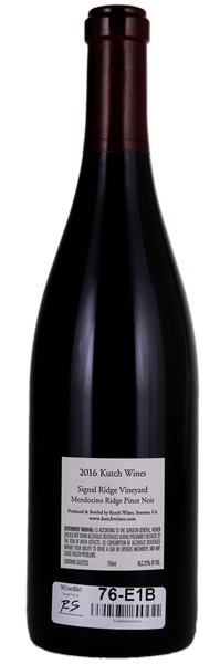 2016 Kutch Signal Ridge Vineyard Pinot Noir, 750ml