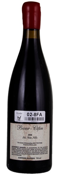 2008 Brewer-Clifton Sta. Rita Hills Pinot Noir, 750ml