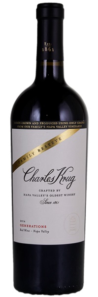 2014 Charles Krug Generations Family Reserve, 750ml