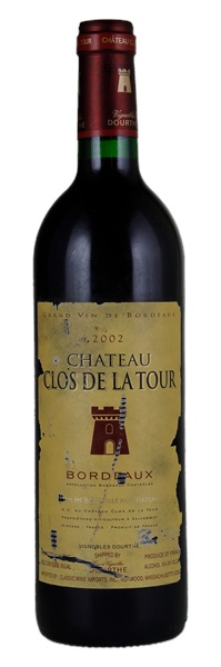 2002 Chateau Clos de la Tour, 750ml