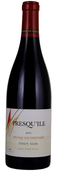 2015 Presqu'ile Presqu'ile Vineyard Pinot Noir, 750ml