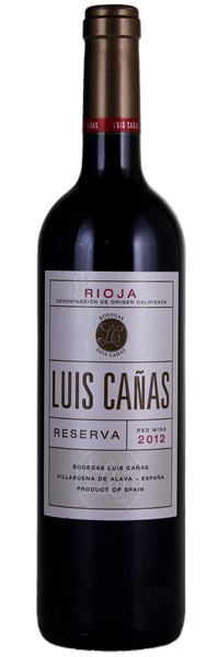 2012 Bodegas Luis Cañas Rioja Reserva, 750ml