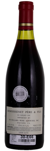 Remoissenet Vosne-Romanée 1969 空き瓶 1969 Remoissenet Pere & Fils Vosne-Romanee Les Malconsorts