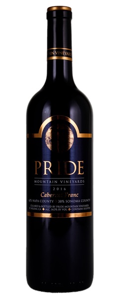 2016 Pride Mountain Cabernet Franc, 750ml