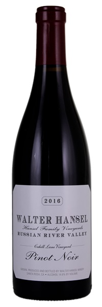 2016 Walter Hansel Family Vineyard Cahill Lane Pinot Noir, 750ml