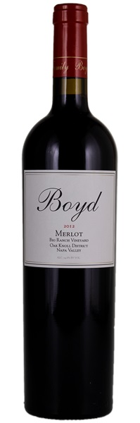 2012 Boyd Big Ranch Vineyard Merlot, 750ml