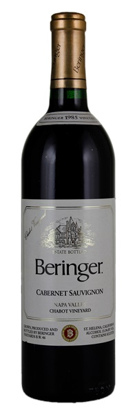 1985 Beringer Chabot Vineyard Cabernet Sauvignon, 750ml