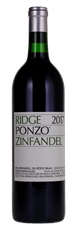 2017 Ridge Ponzo Vineyard Zinfandel