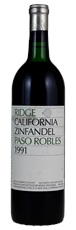 1991 Ridge Paso Robles Zinfandel