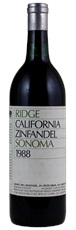1988 Ridge Sonoma Zinfandel