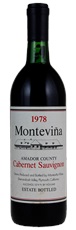 1978 Montevina Cabernet Sauvignon
