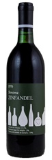 1976 Wine and the People Zinfandel