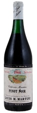 1966 Louis M Martini Special Selection California Pinot Noir