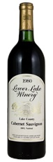 1980 Lower Lake Winery Lake County Cabernet Sauvignon