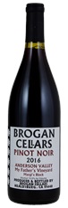 2016 Brogan Cellars My Fathers Vineyard Margis Block Pinot Noir
