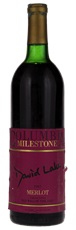 1987 Columbia Winery David Lake Signature Red Willow Vineyard Milestone Merlot